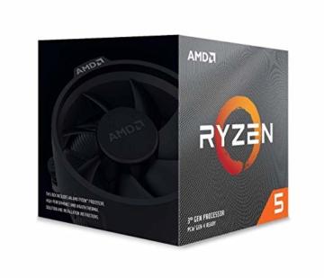 AMD RyzenTM 5 3600XT Prozessor (6 Kerne/12 Threads, 35MB Cache, bis zu 4,5 GHz Max Boost) - mit Wraith Spire Cooler - 1