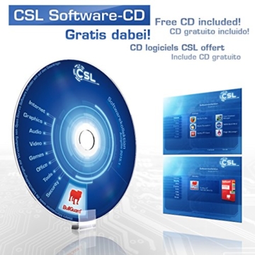 CSL Speed 4874 Gaming PC - Leiser Gamer PC mit Intel Core i7-7700 4X 3600MHz, 16GB DDR4 RAM, 240GB SSD, 1000GB HDD, GeForce GTX 1050 Ti, DVD, USB 3.1, ohne Betriebssystem - 7