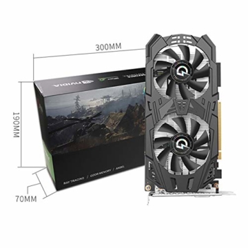 Grafikkarte, NVIDIA GeForce GTX 1060 3GB GDRR5 192 Bit HDCP kompatibel mit DirectX 12 Dual Fan VR Ready OC Grafikkarte, DVI-D/HDMI/DP Interface Grafikkarte - 7
