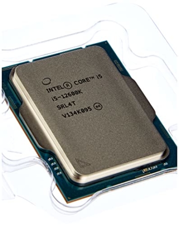 Intel Core i5-12600K 12. Generation Desktop Prozessor (Basistakt: 3.7GHz Tuboboost: 4.9GHz, 6 Kerne, LGA1700, RAM DDR4 und DDR5 bis zu 128GB) BX8071512600K - 2