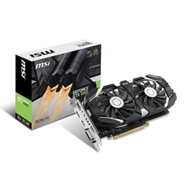 MSI GeForce GTX 1060 6GT OCV1 6GB Nvidia GDDR5 1x HDMI, 1x DP, 1x DL-DVI-D, 2 Slot Afterburner OC, VR Ready, 4K-optimiert, Grafikkarte - 1