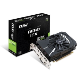 MSI GeForce GTX1050 Ti Aero ITX 4G OCV1 4096MB, Pci-E, DVI, HDMI, DP - 1