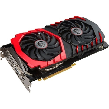 MSI NVIDIA GTX 1060 Gaming X 6G Grafikkarte (HDMI, DP, DL-DVI-D, 2 Slot Afterburner OC, VR Ready, 4K-optimiert) - 1