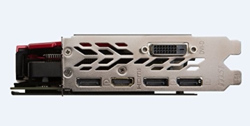 MSI NVIDIA GTX 1060 Gaming X 6G Grafikkarte (HDMI, DP, DL-DVI-D, 2 Slot Afterburner OC, VR Ready, 4K-optimiert) - 9