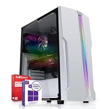 RGB Gaming PC AMD Ryzen 5 3600X - 6x4,4GHz |Marken Board|8GB DDR4|256GB SSD|Nvidia GTX 1650 4GB 4K HDMI|USB 3.1|SATA3|Windows 10 Pro|3 Jahre Garantie - 1