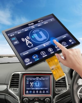 21,3 cm (8,4 Zoll) Uconnect Bildschirm Ersatz Uconnect 4C UAQ LCD Monitor, Touch-Screen Radio Navigation Monitor New OEM für Jeep Dodge Chrysler RAM 2017-2022 Replace # LA084X01 (SL) (02) - 1